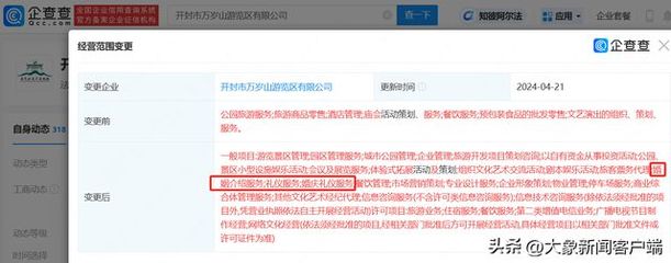 萬(wàn)歲山景區(qū)拓展業(yè)務(wù)版圖 新增婚慶與票務(wù)代理服務(wù)